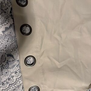 Beige Curtains with Metal Grommets - Set of 4